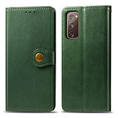 Funda de Cuero Cartera con Soporte Carcasa S05D para Samsung Galaxy S20 FE 5G Verde