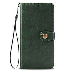 Funda de Cuero Cartera con Soporte Carcasa S05D para Samsung Galaxy S21 Ultra 5G Verde