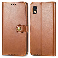 Funda de Cuero Cartera con Soporte Carcasa S05D para Sony Xperia Ace III SO-53C Marron