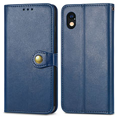 Funda de Cuero Cartera con Soporte Carcasa S05D para Sony Xperia Ace III SOG08 Azul