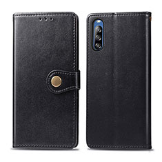 Funda de Cuero Cartera con Soporte Carcasa S05D para Sony Xperia L4 Negro