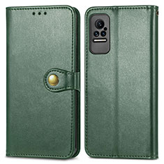 Funda de Cuero Cartera con Soporte Carcasa S05D para Xiaomi Civi 1S 5G Verde