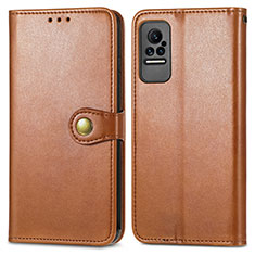 Funda de Cuero Cartera con Soporte Carcasa S05D para Xiaomi Civi 5G Marron