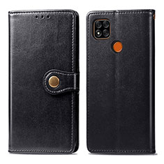 Funda de Cuero Cartera con Soporte Carcasa S05D para Xiaomi POCO C3 Negro