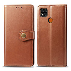 Funda de Cuero Cartera con Soporte Carcasa S05D para Xiaomi POCO C31 Marron