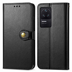 Funda de Cuero Cartera con Soporte Carcasa S05D para Xiaomi Poco F4 5G Negro