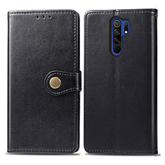 Funda de Cuero Cartera con Soporte Carcasa S05D para Xiaomi Poco M2 Negro