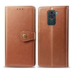 Funda de Cuero Cartera con Soporte Carcasa S05D para Xiaomi Redmi 10X 4G Marron