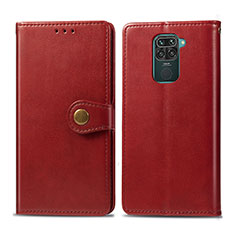 Funda de Cuero Cartera con Soporte Carcasa S05D para Xiaomi Redmi 10X 4G Rojo