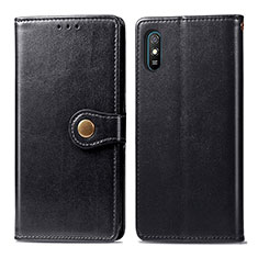 Funda de Cuero Cartera con Soporte Carcasa S05D para Xiaomi Redmi 9A Negro