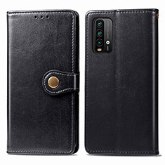 Funda de Cuero Cartera con Soporte Carcasa S05D para Xiaomi Redmi 9T 4G Negro