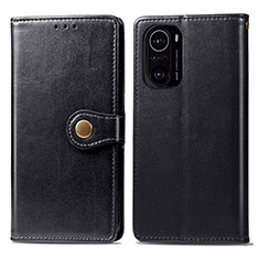 Funda de Cuero Cartera con Soporte Carcasa S05D para Xiaomi Redmi K40 5G Negro