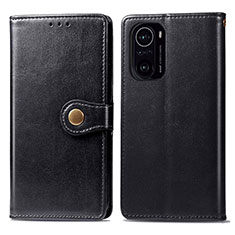 Funda de Cuero Cartera con Soporte Carcasa S05D para Xiaomi Redmi K40 Pro+ Plus 5G Negro