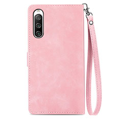 Funda de Cuero Cartera con Soporte Carcasa S06D para Sony Xperia 10 IV SOG07 Rosa