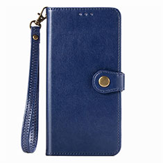 Funda de Cuero Cartera con Soporte Carcasa S06D para Xiaomi Mi 10i 5G Azul