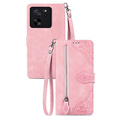 Funda de Cuero Cartera con Soporte Carcasa S06D para Xiaomi Mi 13T 5G Rosa