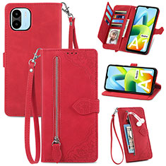 Funda de Cuero Cartera con Soporte Carcasa S06D para Xiaomi Poco C51 Rojo