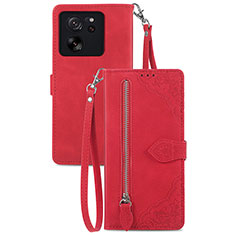 Funda de Cuero Cartera con Soporte Carcasa S06D para Xiaomi Redmi K60 Ultra 5G Rojo