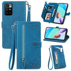 Funda de Cuero Cartera con Soporte Carcasa S06D para Xiaomi Redmi Note 11T 5G Azul