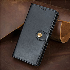 Funda de Cuero Cartera con Soporte Carcasa S07D para Nokia X10 Negro