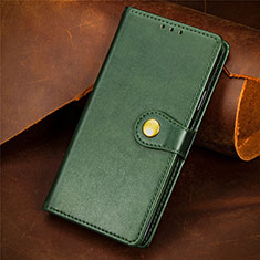 Funda de Cuero Cartera con Soporte Carcasa S07D para Nokia X10 Verde