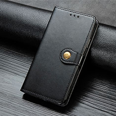 Funda de Cuero Cartera con Soporte Carcasa S07D para Xiaomi Redmi 9 Prime India Negro