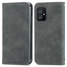 Funda de Cuero Cartera con Soporte Carcasa S08D para Asus ZenFone 8 Mini Gris