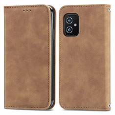 Funda de Cuero Cartera con Soporte Carcasa S08D para Asus ZenFone 8 Mini Marron