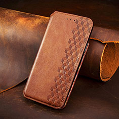 Funda de Cuero Cartera con Soporte Carcasa S08D para Samsung Galaxy S23 Plus 5G Marron