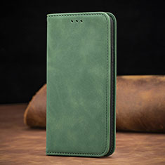 Funda de Cuero Cartera con Soporte Carcasa S08D para Xiaomi Redmi 9A Verde