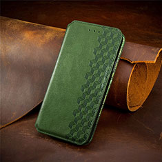 Funda de Cuero Cartera con Soporte Carcasa S09D para Huawei Honor 60 SE 5G Verde