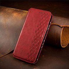 Funda de Cuero Cartera con Soporte Carcasa S09D para Huawei Nova 10 SE Rojo