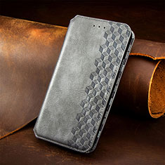 Funda de Cuero Cartera con Soporte Carcasa S09D para Nokia G100 Gris