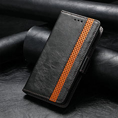 Funda de Cuero Cartera con Soporte Carcasa S10D para Huawei Enjoy 50 Negro