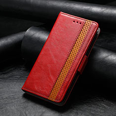 Funda de Cuero Cartera con Soporte Carcasa S10D para Huawei Honor 60 5G Rojo