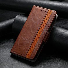 Funda de Cuero Cartera con Soporte Carcasa S10D para Huawei Honor Magic3 Pro 5G Marron