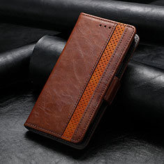 Funda de Cuero Cartera con Soporte Carcasa S10D para Huawei Honor X8b Marron