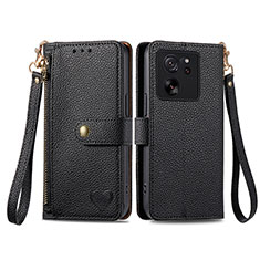 Funda de Cuero Cartera con Soporte Carcasa S15D para Xiaomi Mi 13T 5G Negro