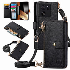 Funda de Cuero Cartera con Soporte Carcasa S16D para Xiaomi Mi 13T Pro 5G Negro