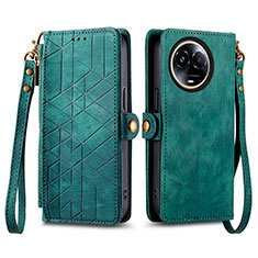 Funda de Cuero Cartera con Soporte Carcasa S17D para Realme 11 5G Verde