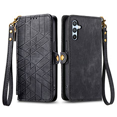 Funda de Cuero Cartera con Soporte Carcasa S17D para Samsung Galaxy A34 5G Negro