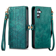 Funda de Cuero Cartera con Soporte Carcasa S17D para Samsung Galaxy A34 5G Verde