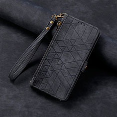 Funda de Cuero Cartera con Soporte Carcasa S18D para Asus Zenfone 9 Negro