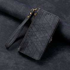 Funda de Cuero Cartera con Soporte Carcasa S18D para Realme V50 5G Negro