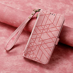 Funda de Cuero Cartera con Soporte Carcasa S18D para Samsung Galaxy S22 Plus 5G Rosa