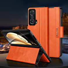 Funda de Cuero Cartera con Soporte Carcasa SD1 para Huawei Honor Magic V 5G Naranja