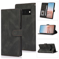 Funda de Cuero Cartera con Soporte Carcasa SY1 para Google Pixel 6 5G Negro