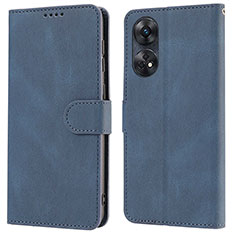 Funda de Cuero Cartera con Soporte Carcasa SY1 para Oppo Reno8 T 4G Azul