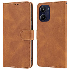 Funda de Cuero Cartera con Soporte Carcasa SY1 para Realme 10 4G Marron