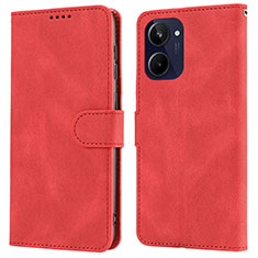 Funda de Cuero Cartera con Soporte Carcasa SY1 para Realme 10 4G Rojo